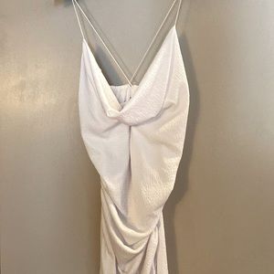 Pretty Little Thing | Ruched, cowl neck dress